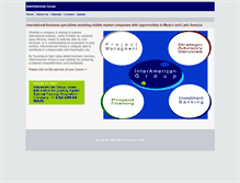 Tablet Screenshot of interamerican-group.com